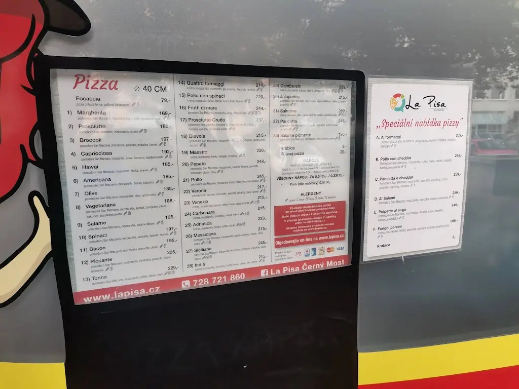 Menu_La Pisa Pizzerie - Černý most_Černý Most_image_3