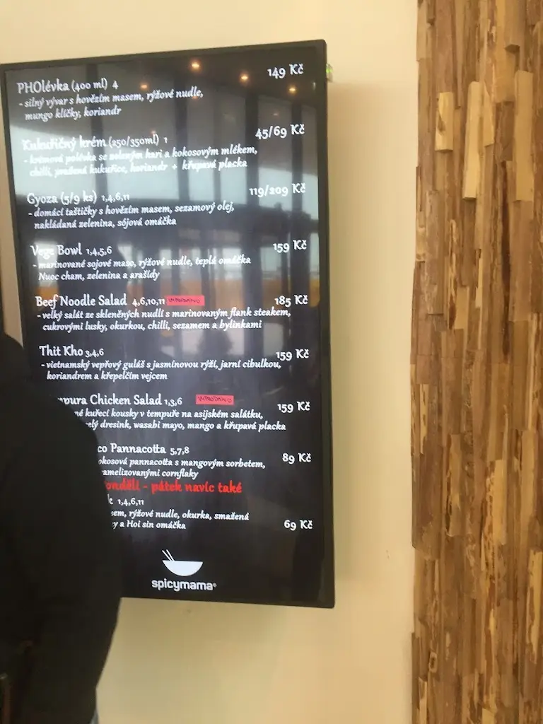 Menu_spicymama & traditional vietnamese_Černý Most_image_1