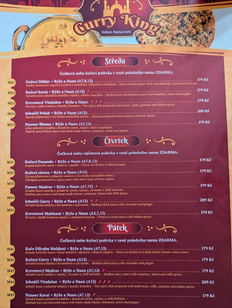 Menu_Curry King- Horní Počernice_Horní Počernice_immagine_1