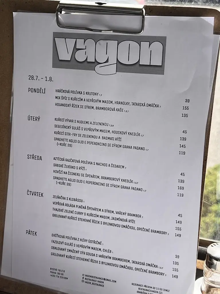 Menu_Restaurace Vagon_Horní Počernice_image_1