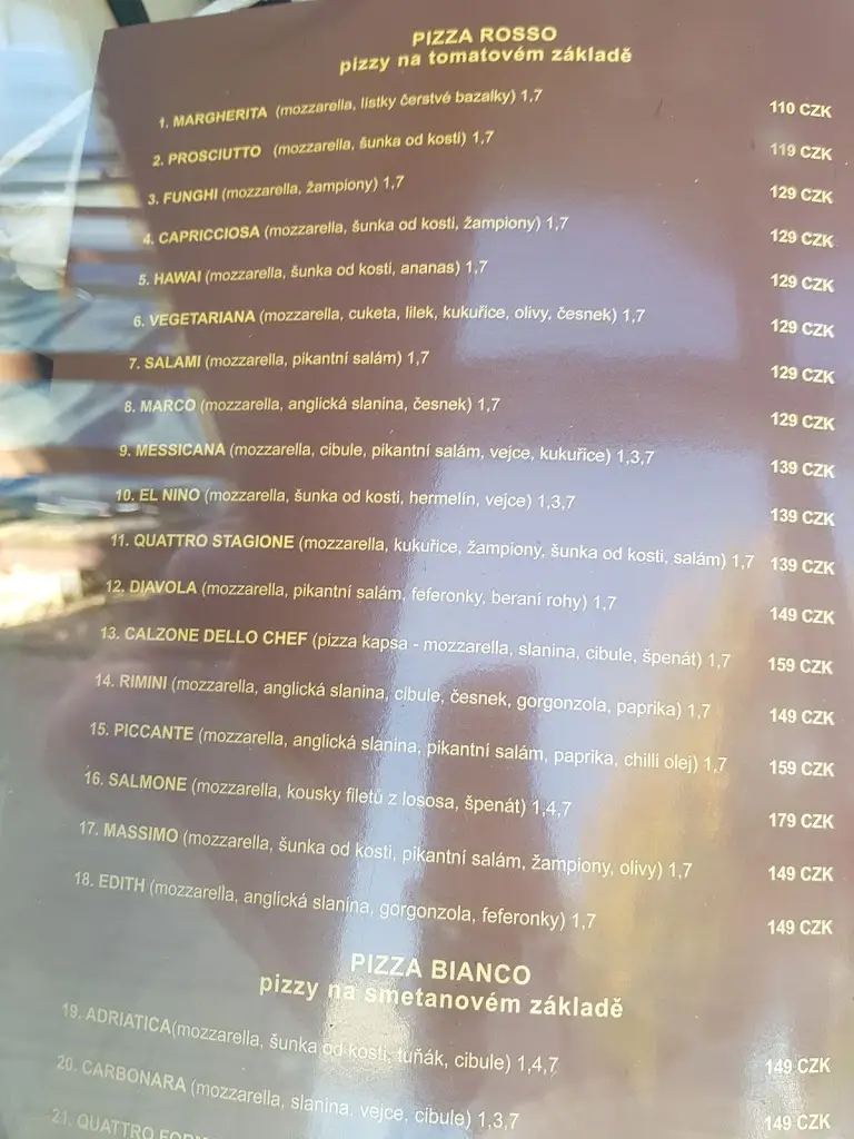 Menu_Ristorante Il Giardino_Letňany_image_4