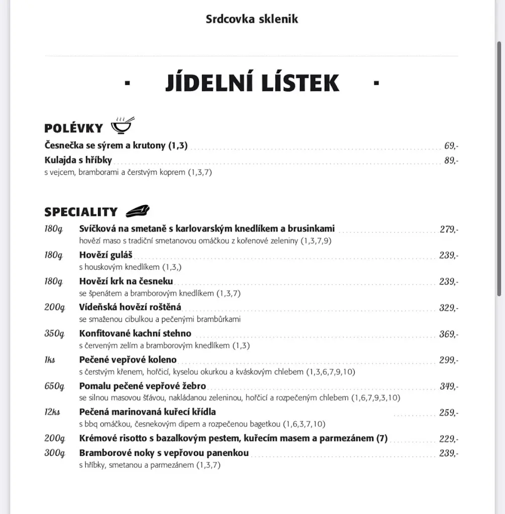 Menu_Srdcovka Skleník_Letňany_immagine_1