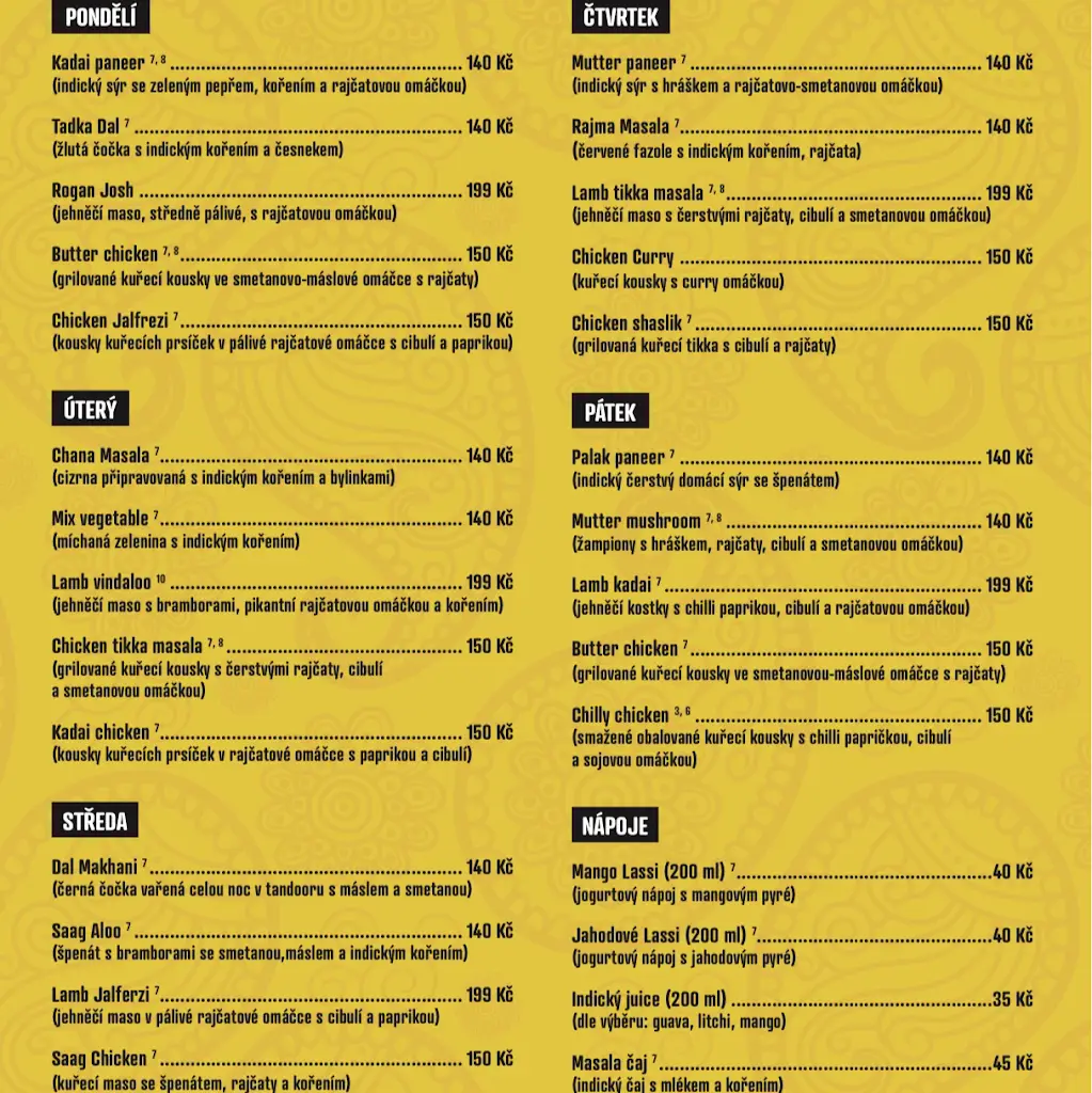 Menu_Rang De Basanti_Dolní Počernice_image_1