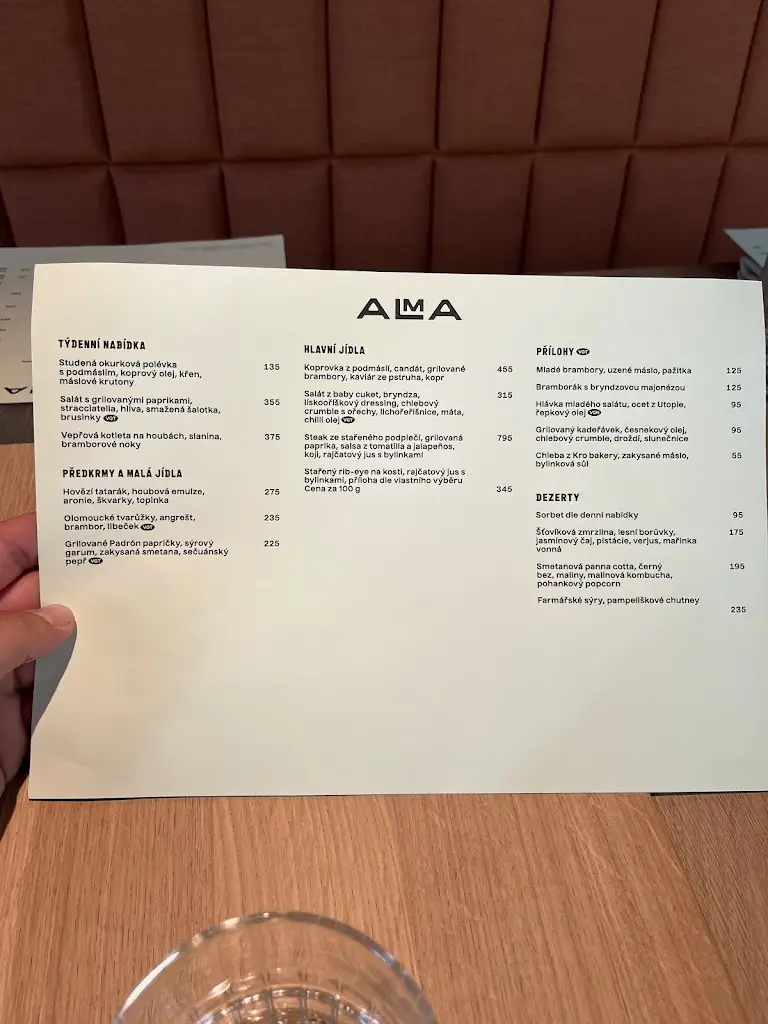 Menu_Restaurant Alma Prague_Prague_image_4