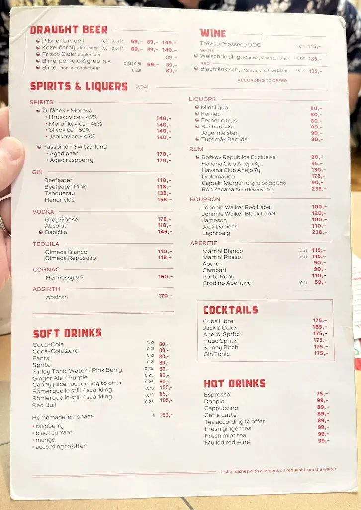 Menu_Ribs of Prague - #1 Ribs & Pork Knuckle Restaurant_Prague_immagine_1