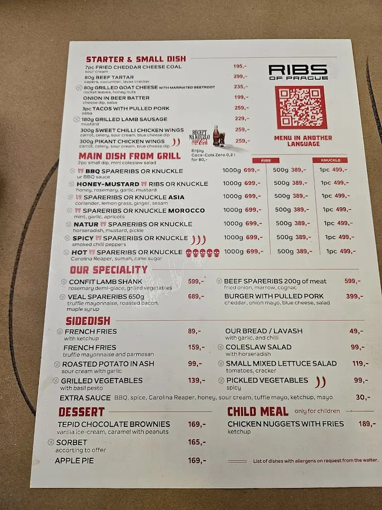 Menu_Ribs of Prague - #1 Ribs & Pork Knuckle Restaurant_Prague_immagine_3