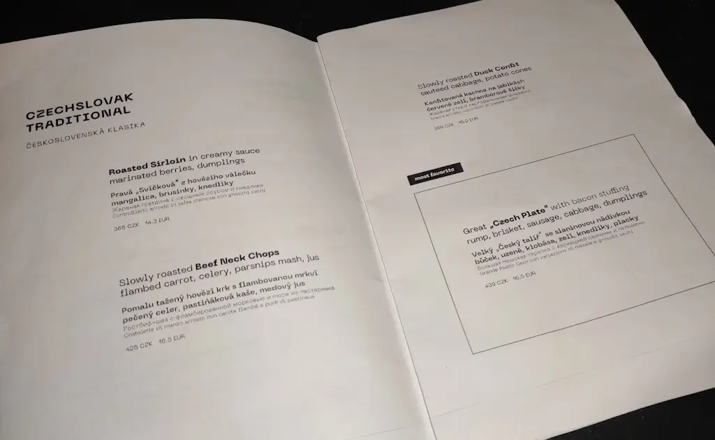 Menu_Czech Slovak Restaurant_Prague_image_4