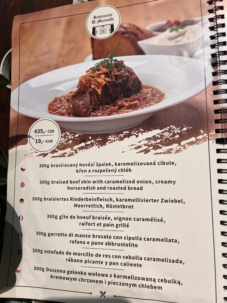 Menu_Restaurace U Mecenáše_Malá Strana_image_2