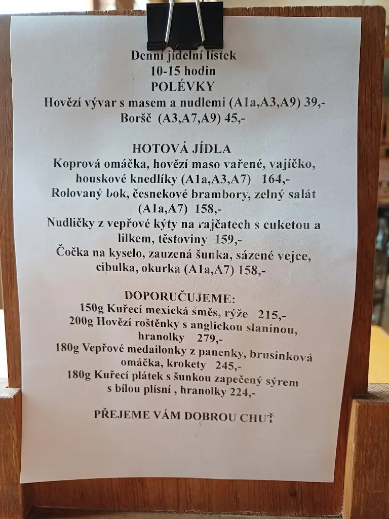 Menu_restaurace Drmlovka_Bohutín_image_1