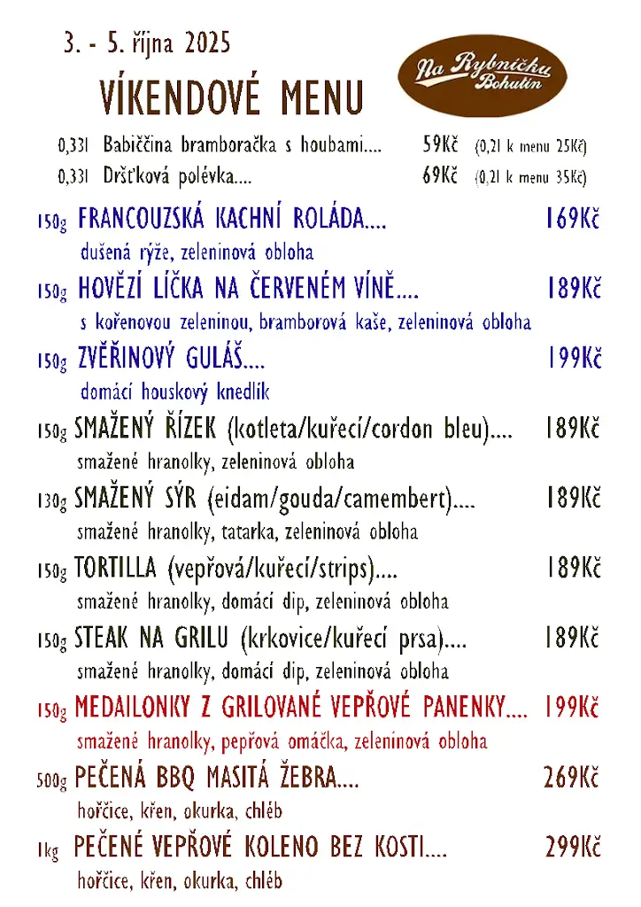 Menu_Na Rybníčku Bohutín_Bohutín_image_2