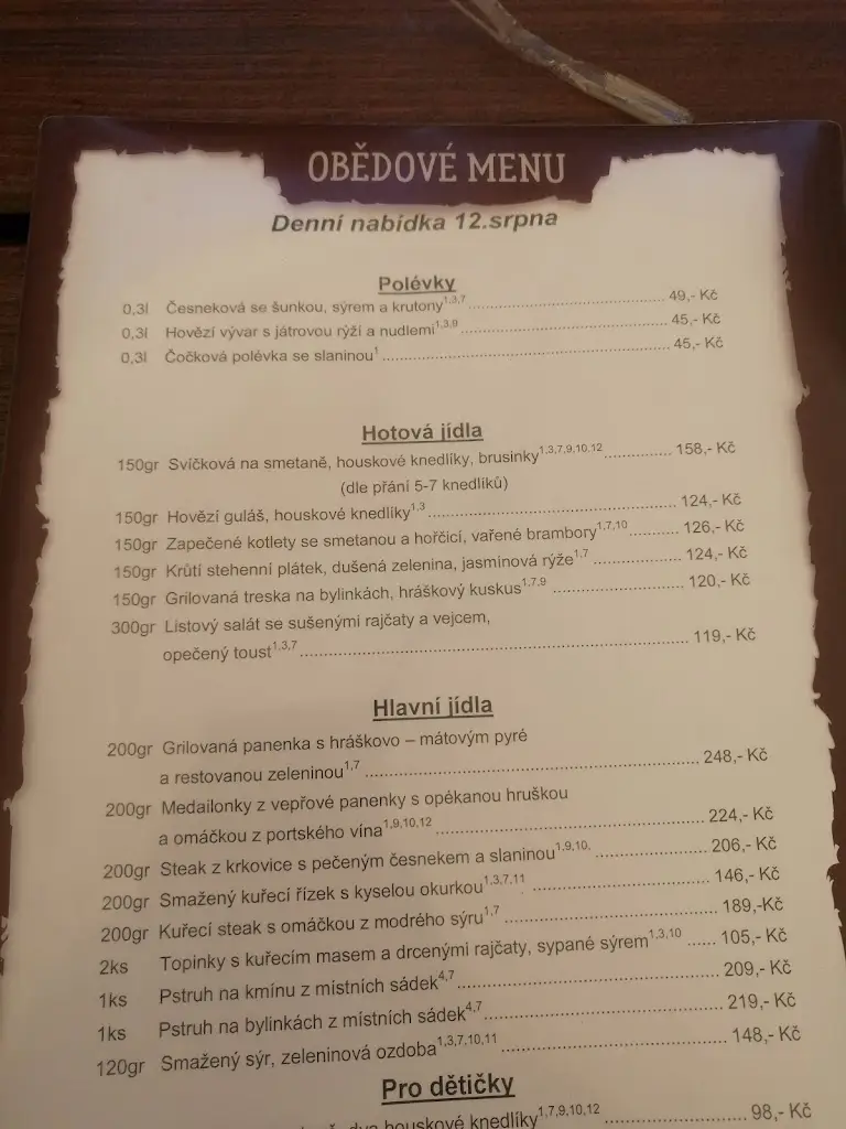 Menu_HOTEL CHATA POLANKA_Nové Hrady_image_4