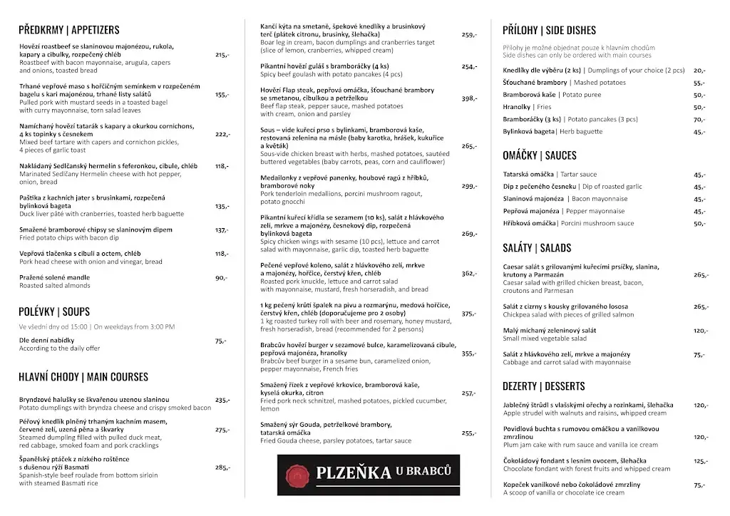 Menu_Plzeňka u Brabců_Prosek_image_2