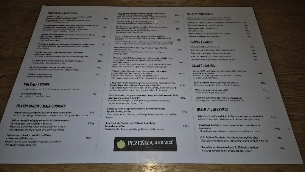 Menu_Plzeňka u Brabců_Prosek_image_4