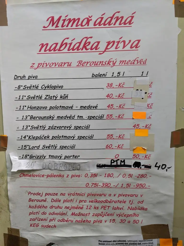 Menu_Pivovar Berounský medvěd_Beroun_image_1