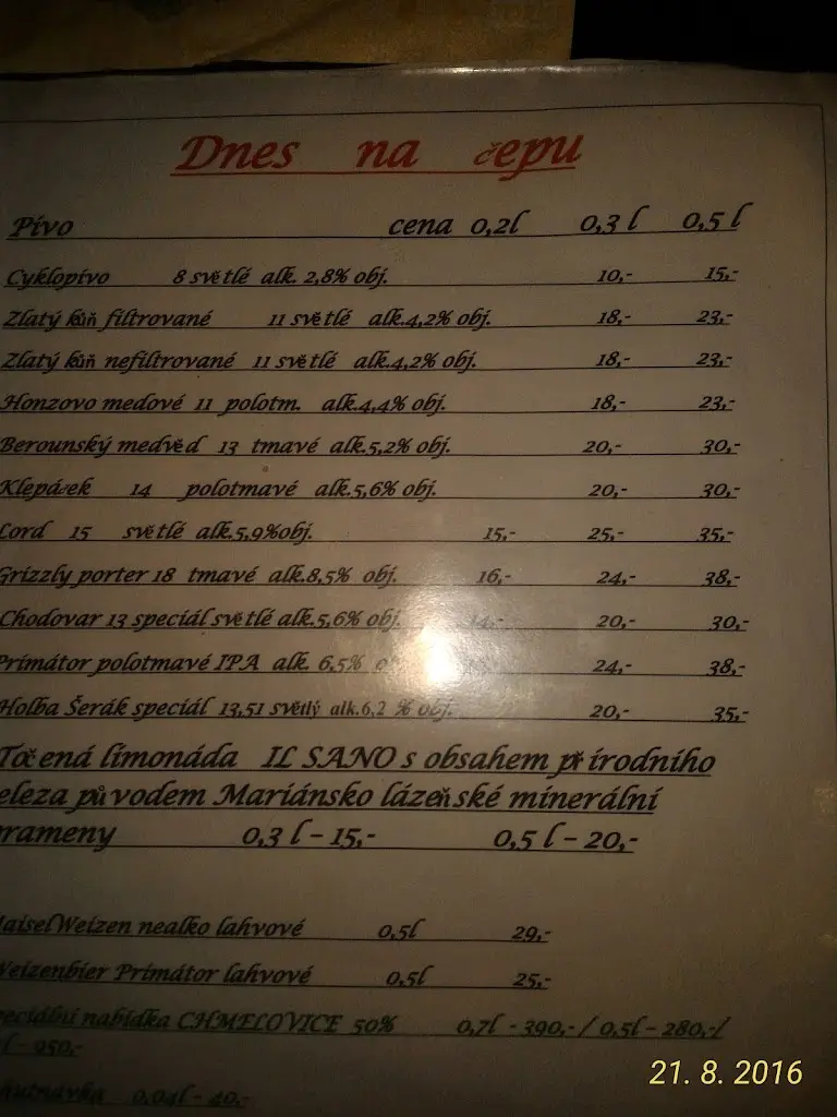 Menu_Pivovar Berounský medvěd_Beroun_image_4