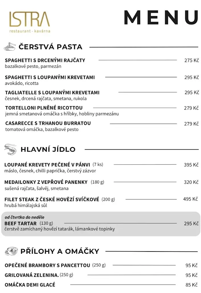 Menu_ISTRA Restaurant_Beroun_image_1