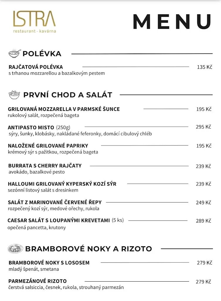 Menu_ISTRA Restaurant_Beroun_image_2