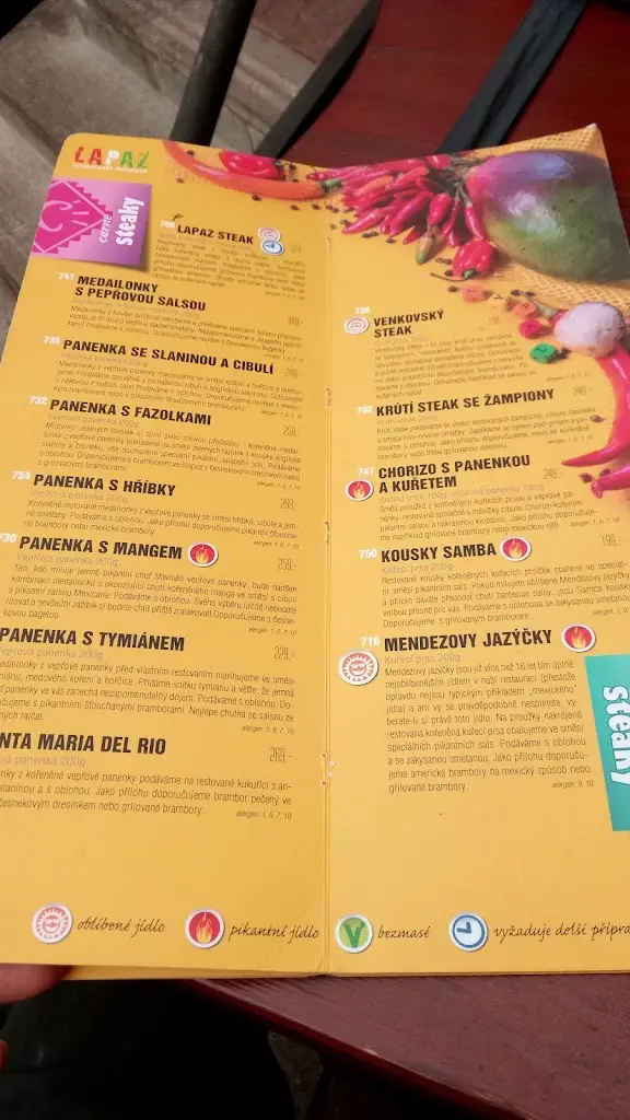 Menu_Mexická restaurace La Paz Beroun_Beroun_image_3