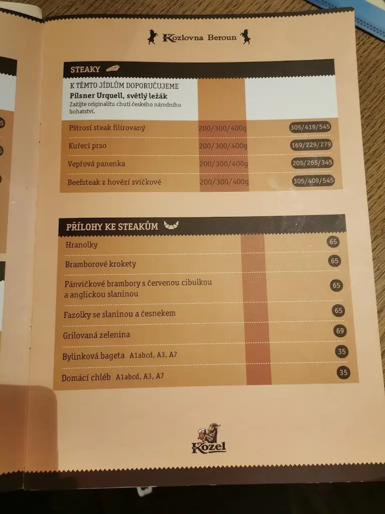Menu_Kozlovna Beroun_Beroun_image_4