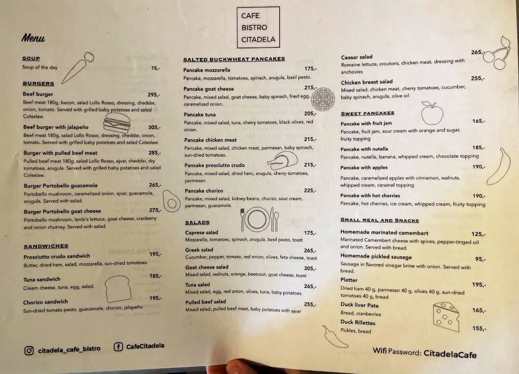 Menu_Café~bistro Citadela_Vysehrad_image_3