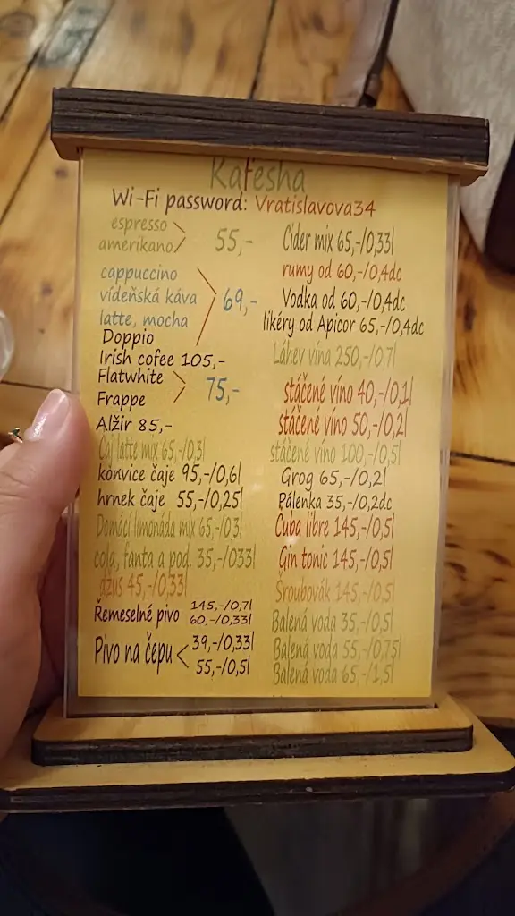 Menu_Kafesha_Vysehrad_immagine_1