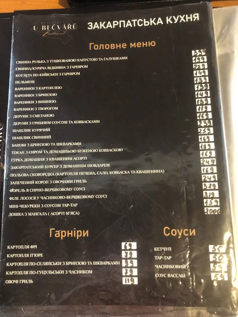 Menu_Restaurace U Bečvářů_Buštěhrad_image_1