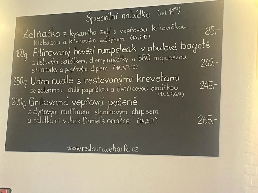 Menu_Restaurace Harfa_Vysočany_image_1