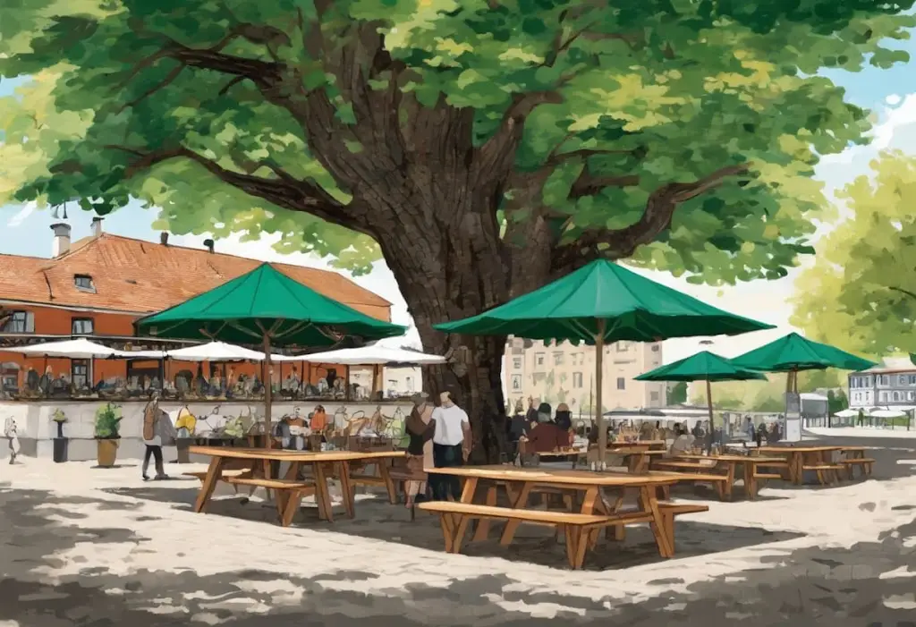 Pod Kaštany restaurant in Vysočany