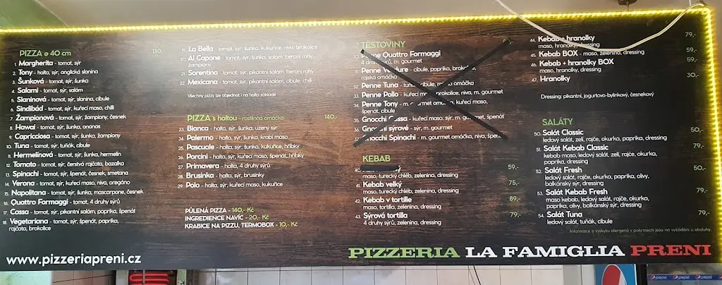 Menu_Pizzeria La Famiglia_Březnice_image_2