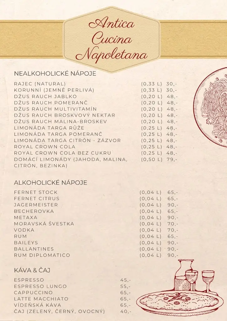 Menu_Antica Cucina Napoletana_Čechtice_image_1