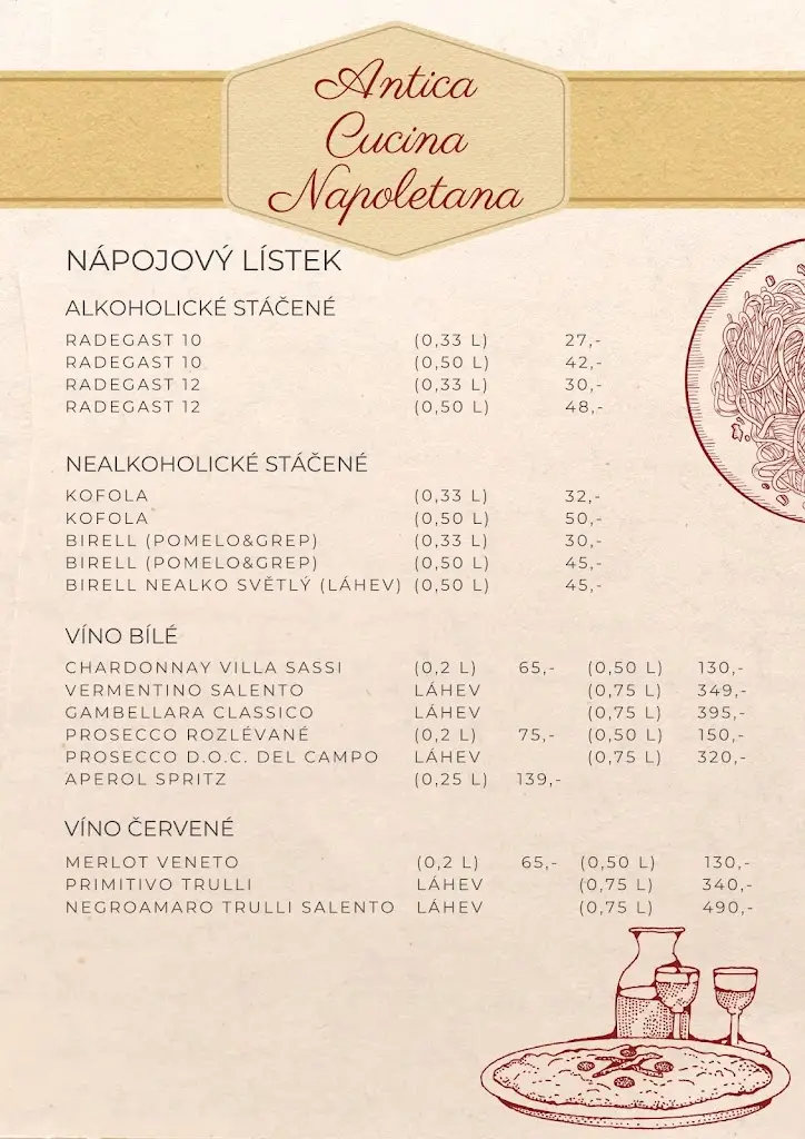 Menu_Antica Cucina Napoletana_Čechtice_image_3