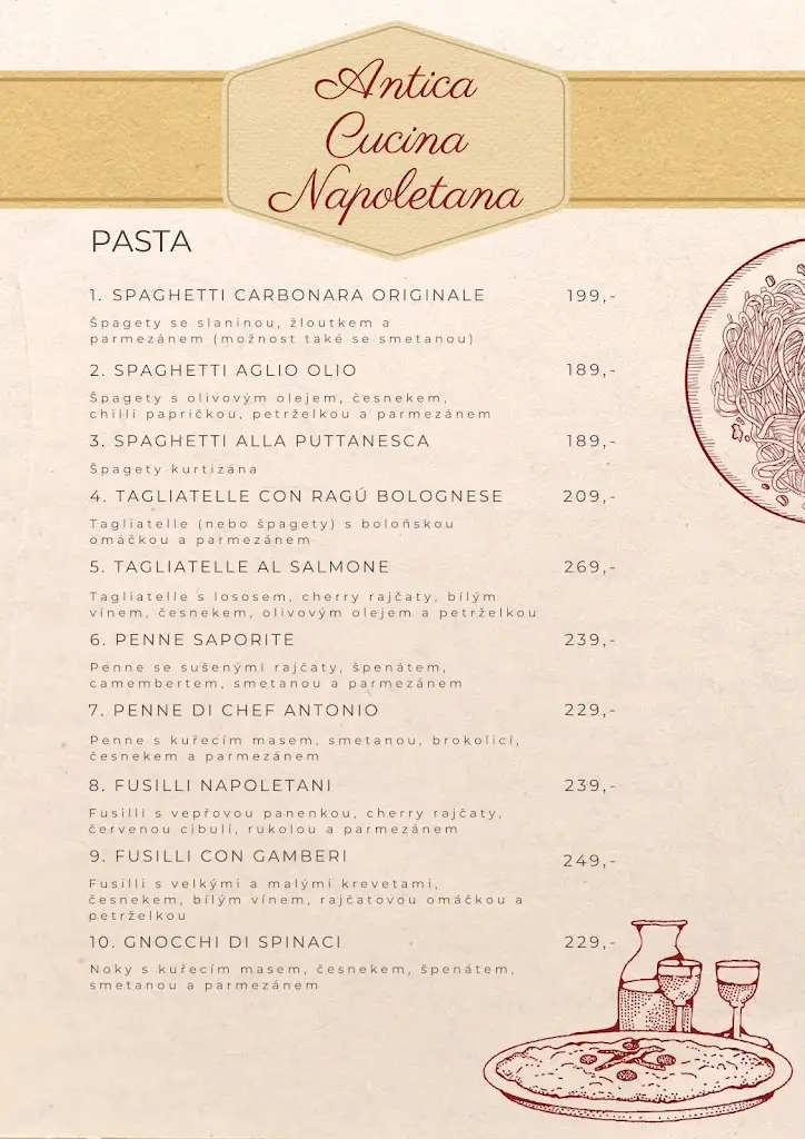 Menu_Antica Cucina Napoletana_Čechtice_image_4