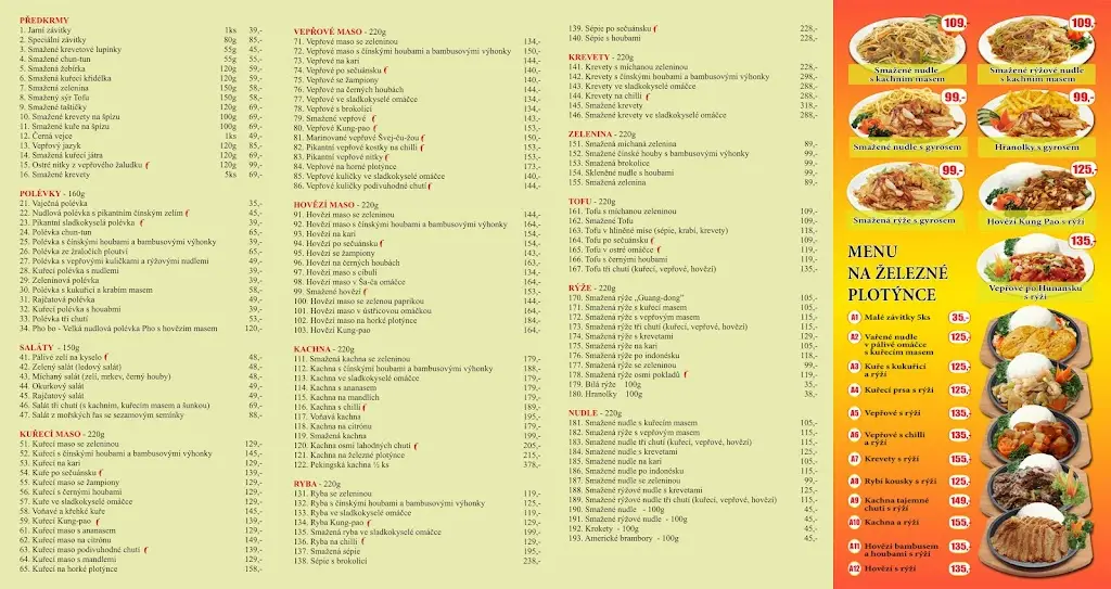 Menu_Čínská restaurace_Benátky nad Jizerou_image_1