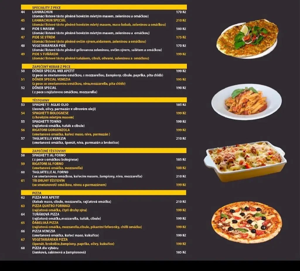 Menu_Kebab House Mix Apetit_Benátky nad Jizerou_immagine_1