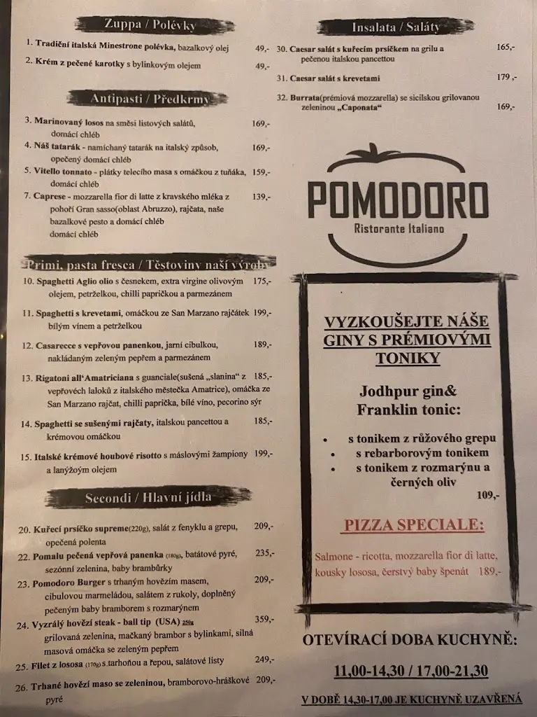 Menu_Pomodoro ristorante Písek_Okres Písek_image_2