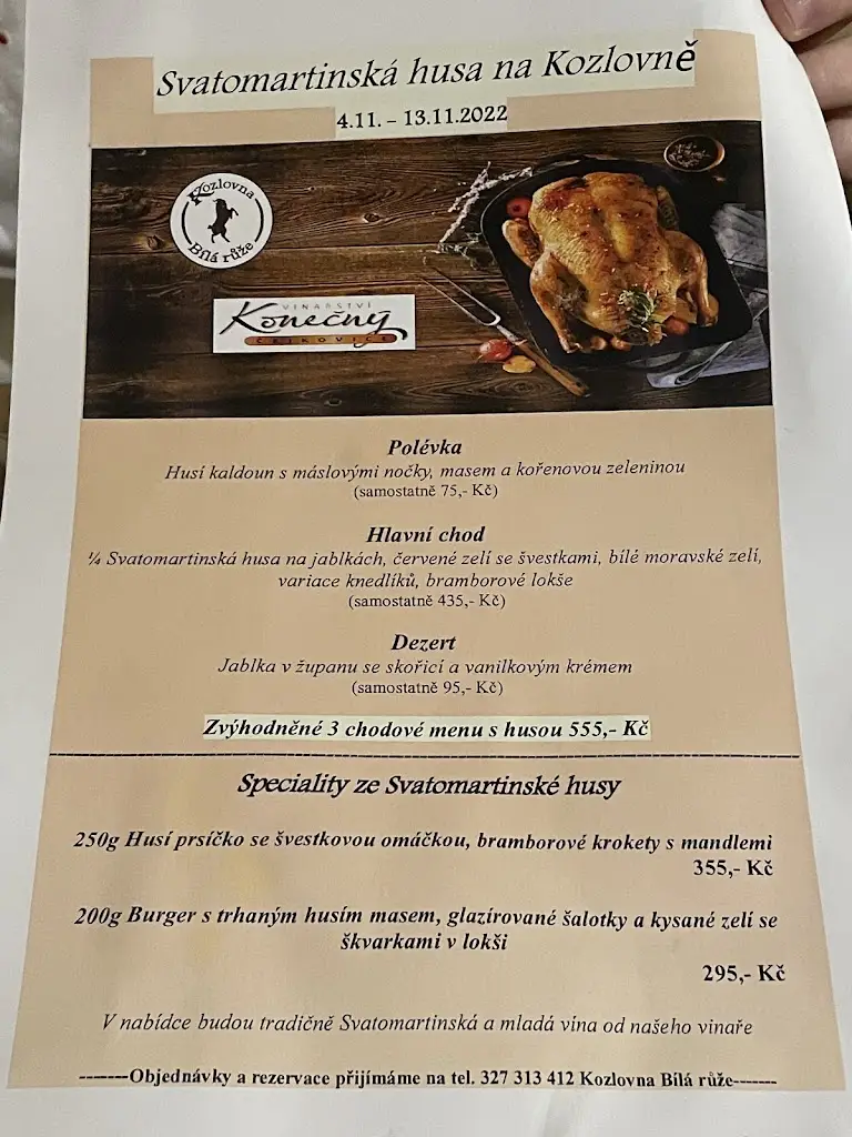 Menu_Kozlovna Bílá růže Čáslav_Čáslav_image_4