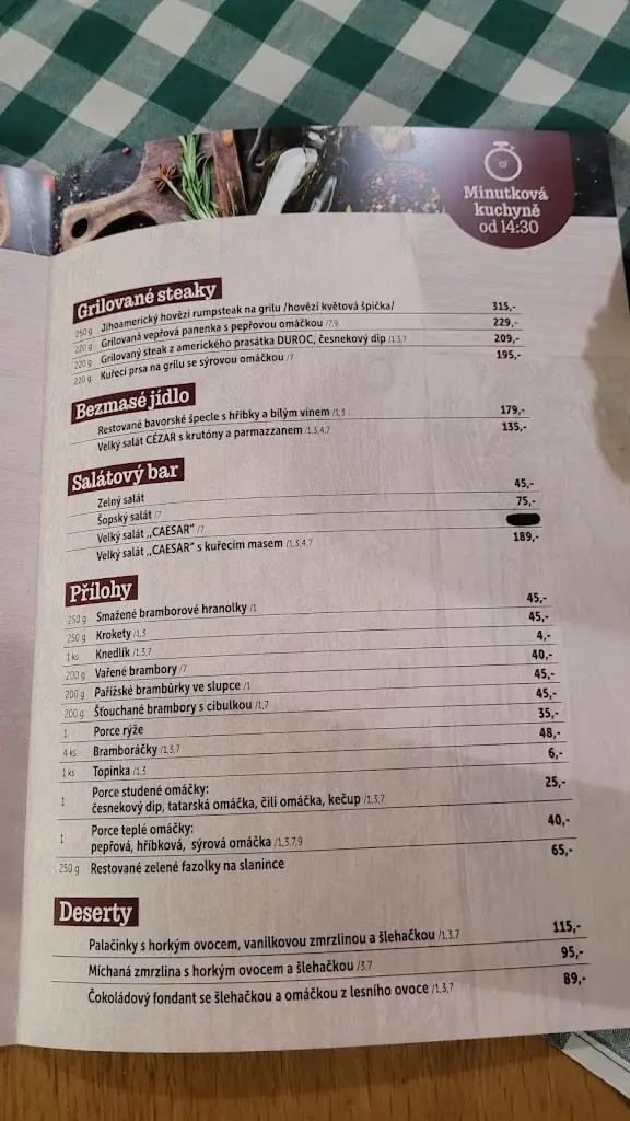 Menu_Bohémovna V Pivovaře_Brandýs nad Labem-Stará Boleslav_image_2