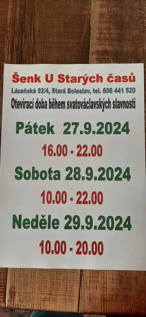 Menu_Šenk U Starých Časů_Brandýs nad Labem-Stará Boleslav_immagine_2