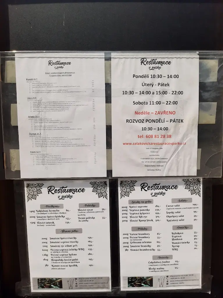 Menu_Restaurace V Parku_Čelákovice_image_1