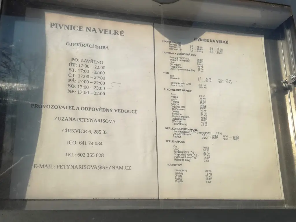 Menu_Pivnice na Velké_Církvice_immagine_1