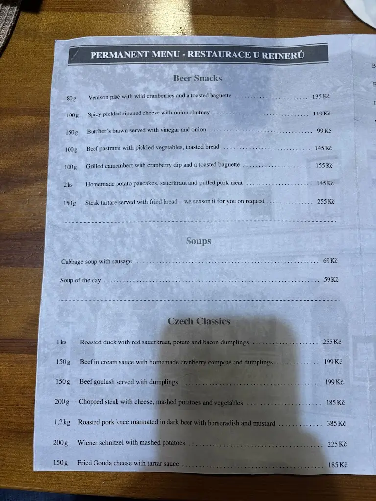 Menu_Restaurant U Reinerů_Okres Písek_image_2