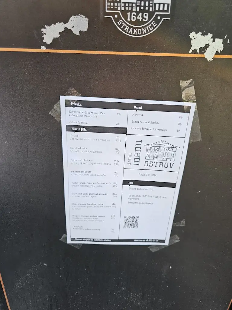 Menu_Restaurace Ostrov_Okres Písek_image_1