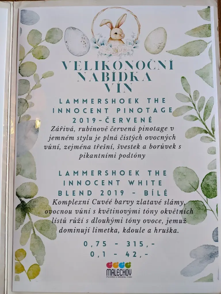 Menu_Pizzeria Malechov_Český Brod_image_1