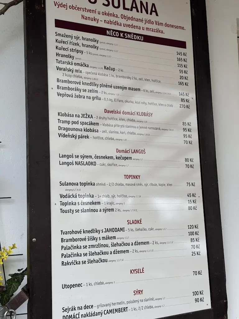 Menu_Hospoda U Sulana_Okres Písek_image_4