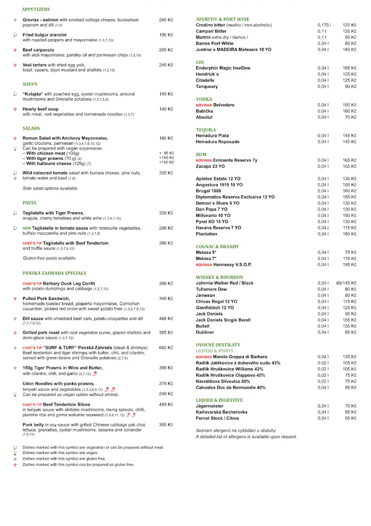 Menu_Restaurant Panská Zahrada_Dobřichovice_image_2