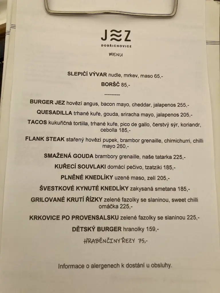 Menu_Jez~Dobřichovice_Dobřichovice_image_1