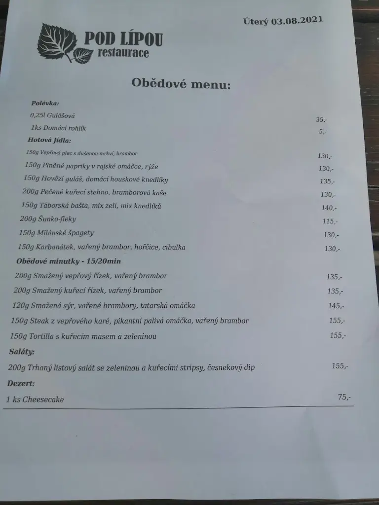 Menu_Restaurace Pod Lípou_Černošice_image_2