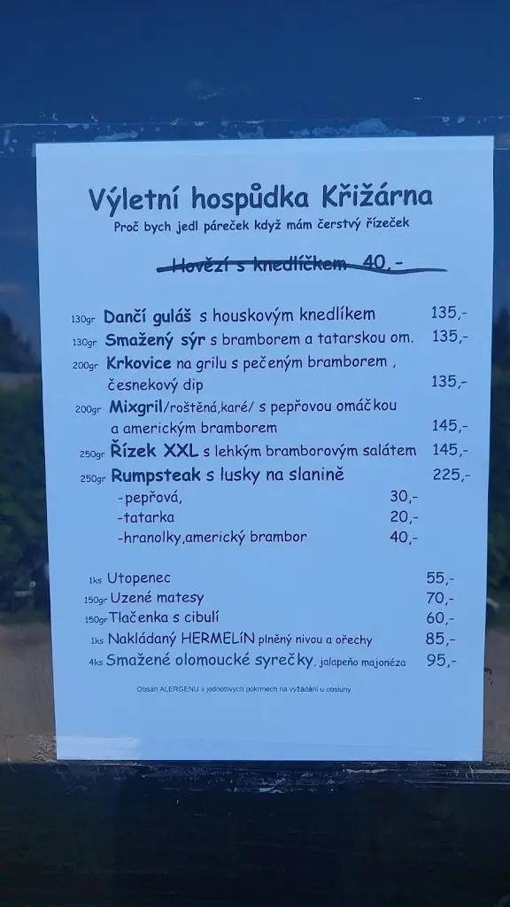 Menu_Výletní Hospůdka Křižárna_Černošice_image_2