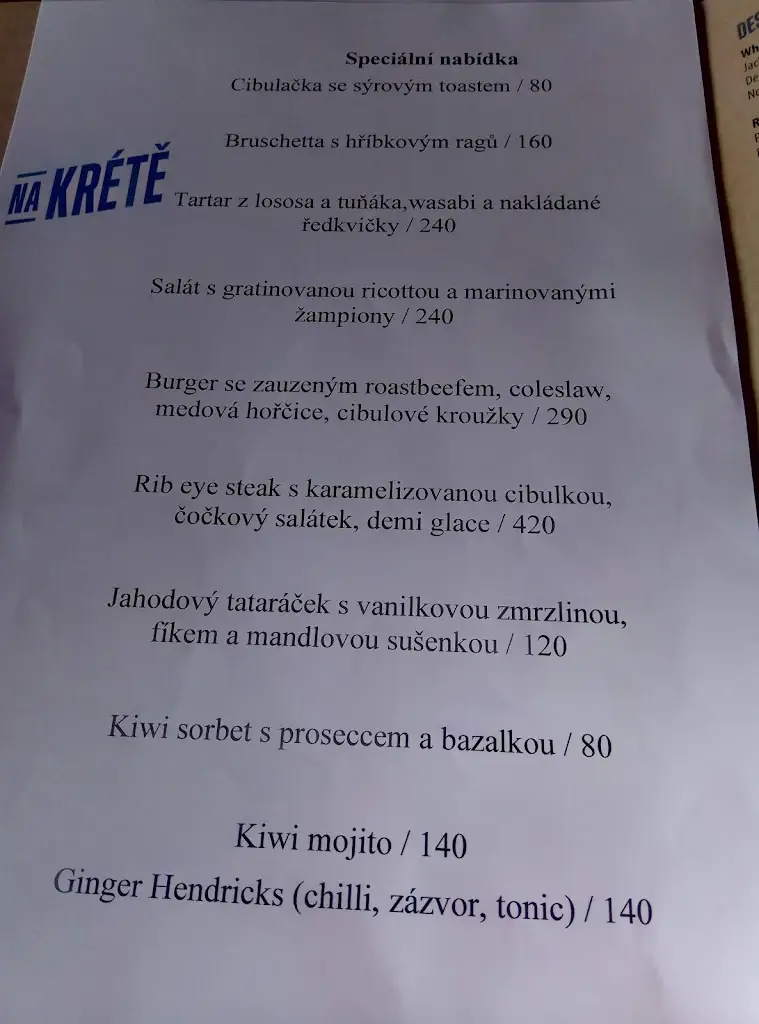 Na Krétě_Hořovice_menu_image_1