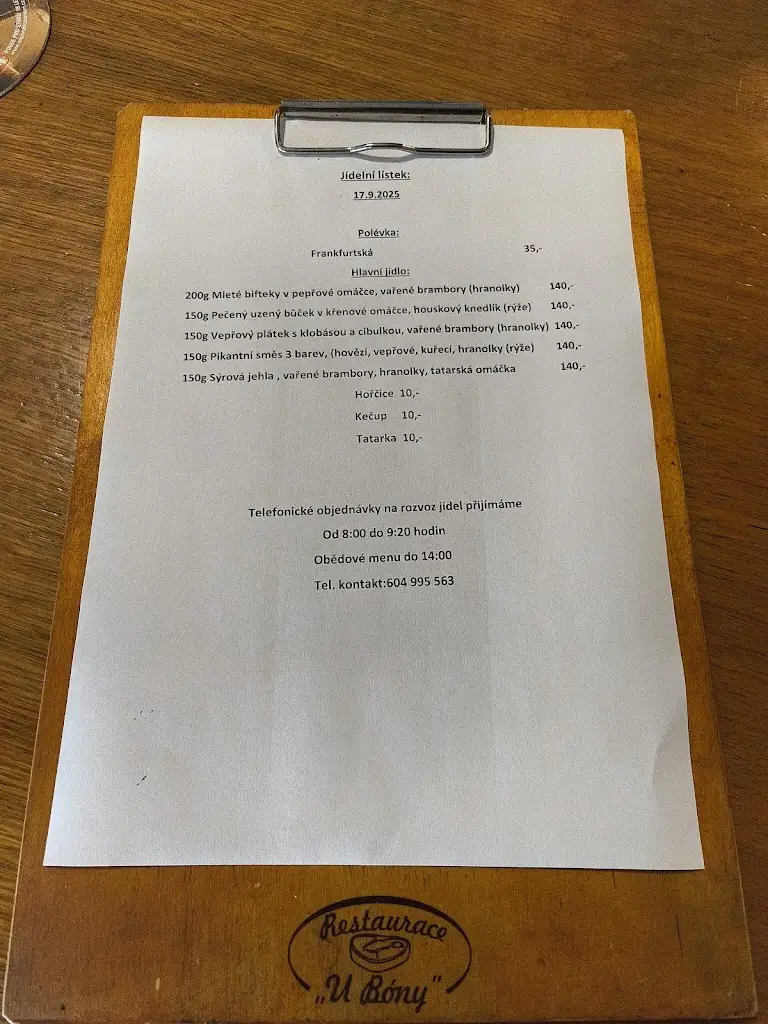 Menu_Restaurace U Bony_Hýskov_image_4